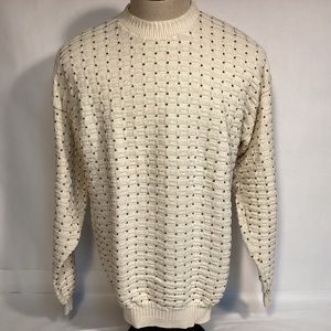 Van Heusen Cotton mens crewneck sweater size large vintage made in USA